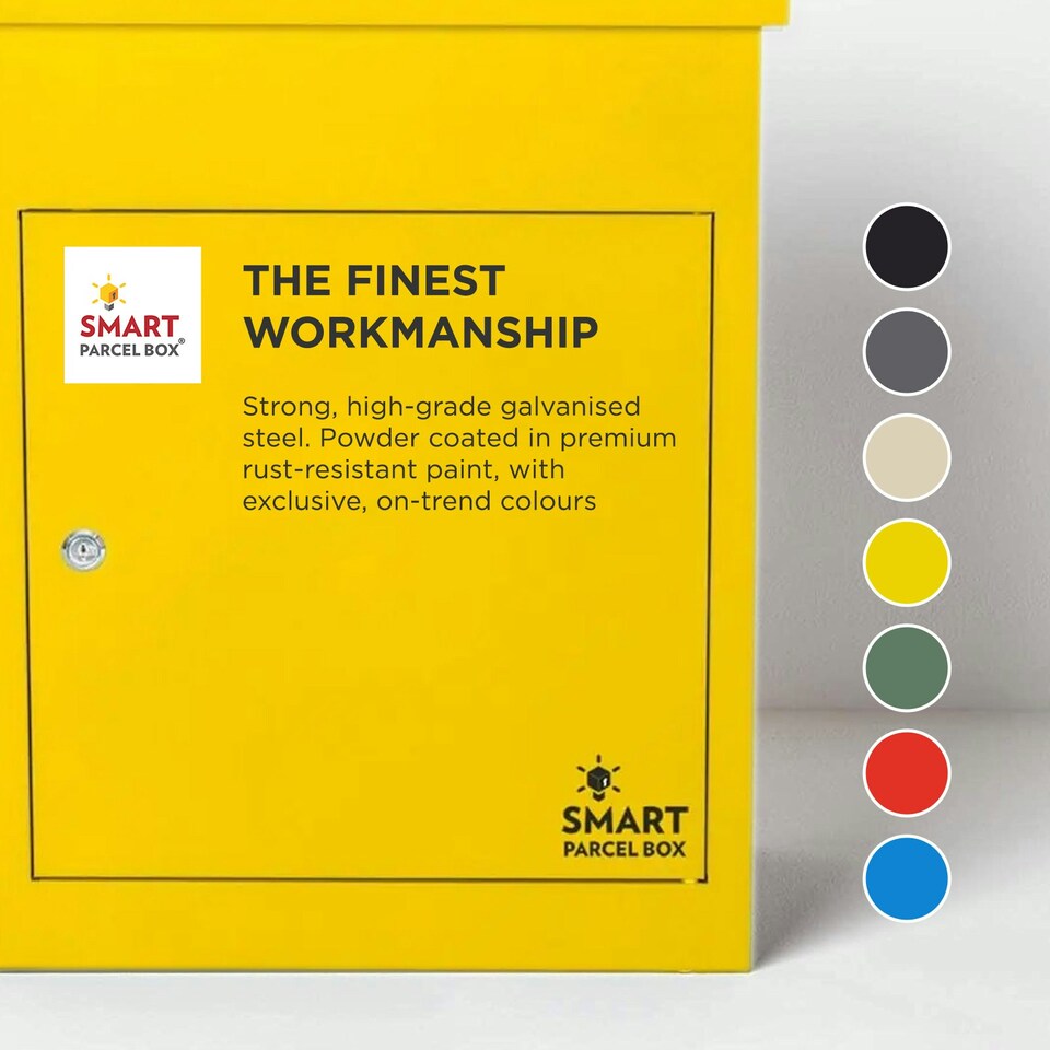image 1 of SMART PARCEL BOX® Medium Front Access | Yellow | W 440 x D 350 x H 580 mm