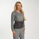 image 2 of OHS Ribbed Fleece Hot Water Bottle Belt Adjustable Heating Wrap | Grey | Charcoal