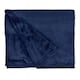 image 1 of Plush Collection Flannel Fleece Super Soft Throw in Navy (50" x 60") Blue | Blue