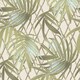 image 1 of Rasch Paradise Palm Leaf Heavyweight Vinyl Textured Wallpaper - Green/Cream - 10m x 53cm Green