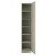 image 2 of Shaker Urban Oak Single Wardrobe with Shelves Brown