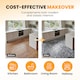 image 6 of NOVECRAFTO Vinyl Floor Tiles Self Adhesive – 12x12in Peel and Stick Flooring for Kitchen, Bathroom & Living Room – Charcoal Marble Flow Design | Grey | 3.72 sqm