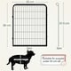 image 3 of Yaheetech 2-Panel Metal Dog Playpen, 65 × 80 cm Black