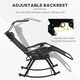 image 6 of Outsunny Folding Recliner Chair Outdoor Lounge Rocker Zero-Gravity Seat