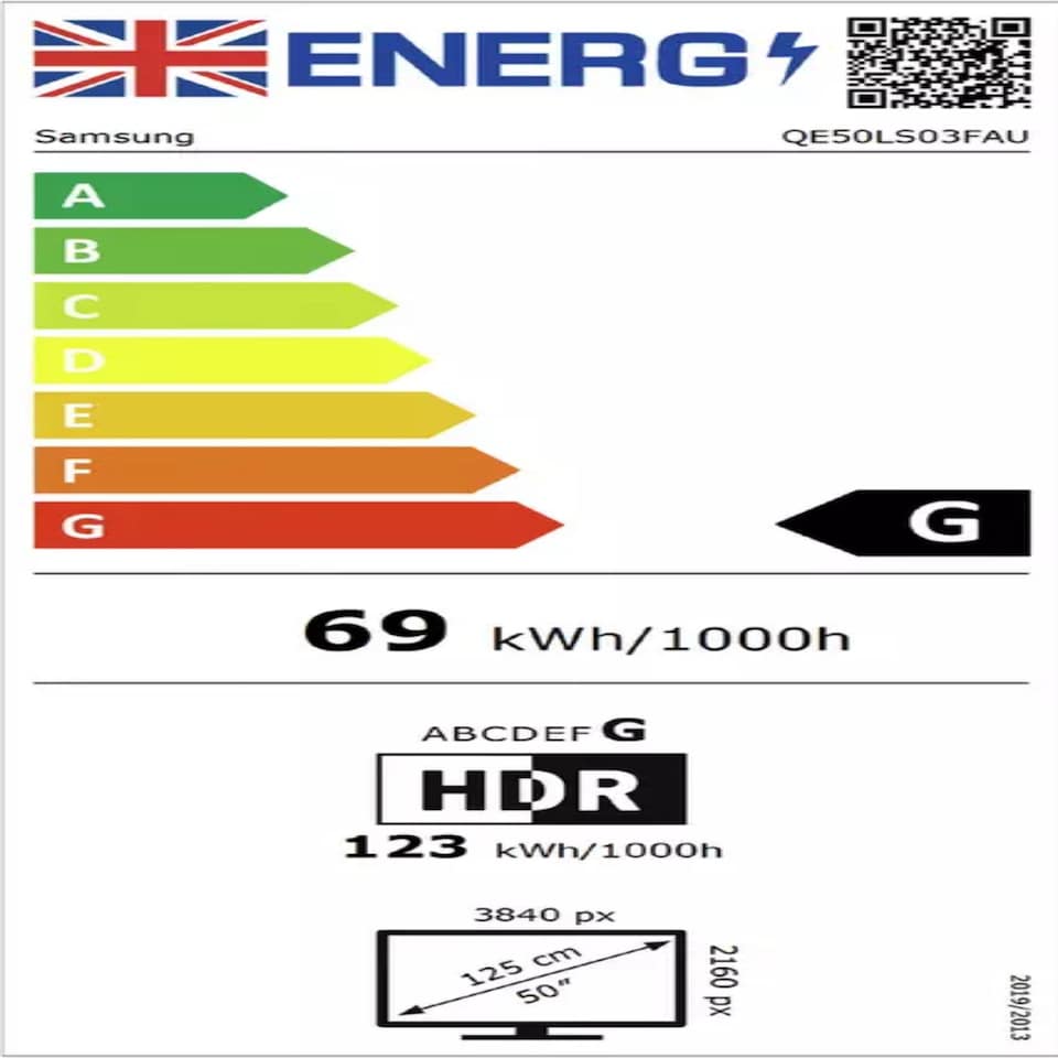 image 1 of Samsung The Frame LS03F 50 inch 4K Ultra HD QLED HDR Smart TV - QE50LS03FA