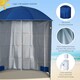 image 3 of Outsunny  2.2M Outdoor Parasol Fishing Umbrella Beach Sun Shelter w/ Carry Bag