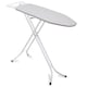 image 6 of Gr8 Home Ironing Board Folding Adjustable Non Slip Feet And Iron Rack Grey White 110x34cm