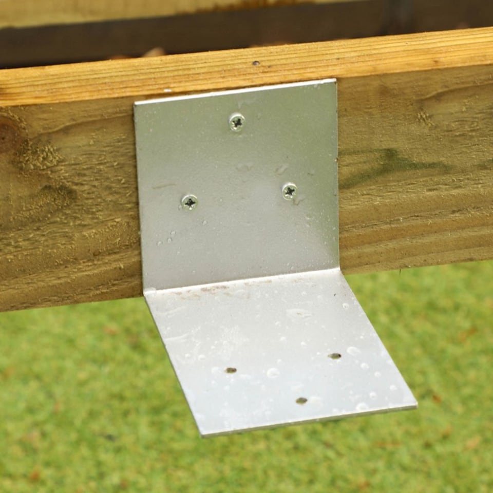 image 1 of 12 x 8 Feet Pressure Treated Wooden Shed Base - Timber - L235 x W350.6 x H7 cm - Brown | Brown