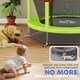 image 8 of HOMCOM Kids Trampoline Mini Bouncer w/ Enclosure Net for 3-6 Years Green