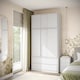 image 2 of 120cm 3 Sliding Doors Children Kids Wardrobe Bedroom Storage Closet Hanging Rail | Multi | White | 1