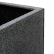 image 3 of Primrose Black Cube Planter Poly-Terrazzo Outdoor Patio Garden 40cm