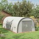 image 2 of Outsunny Walk-in Tunnel Greenhouse, Upgraded Structure, Mesh Door & Windows