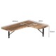 image 2 of Floating Shelf Wall Mounted Wood Rustic DIY Corner Hanging Shelves Storage 4PC Brown