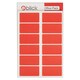 image 1 of Blick Labels, Red, Self Adhesive Stickers Warehouse Pack, Rectangular, 25mm x 50mm, 320 Labels, For Home, Office, Family, School, Letters