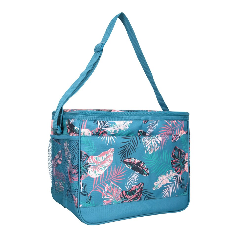 Mountain Warehouse 25L Leaf Print Cooler Bag - Coral - One Size