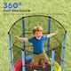 image 6 of HOMCOM Kids Trampoline Mini Bouncer w/ Enclosure Net for 3-6 Years