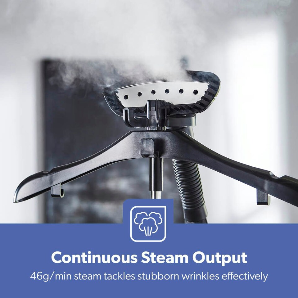 image 1 of GEEPAS 2000W Upright Garment Steamer with 46 g/min steam flow | 3L Water Tank