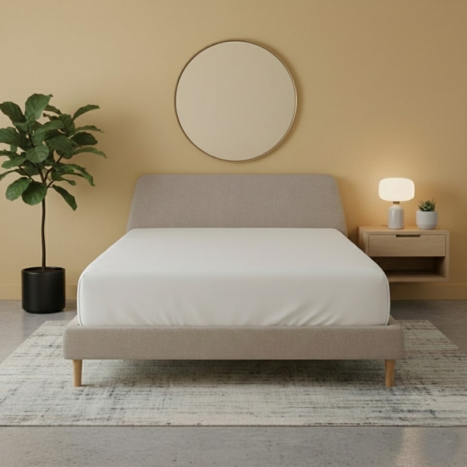 image 1 of Flannelette Fitted Sheet Soft Brushed Cotton Bedding Warmth Comfort | White | Super King