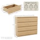 image 3 of Vida Designs Denver 8 Drawer Chest of Drawers Bedroom Storage, Pine