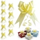 image 1 of 10pcs Light Yellow 50mm/5cm Large Ribbon Pull Bows for Gift Wrapping, Hampers, Florist Bouquets and Party Décor Pullbow | Yellow | Yellow