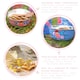 image 2 of BillyCan Hand-Painted Picnic Snack Bowls - 14.5cm - Carbon Pansy - Pack of 6 Grey