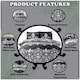 image 2 of VELVETIO Casablanca Damask Complete Duvet Cover Set with Fitted Sheet Soft Printed Bedding Bedset Black | Double
