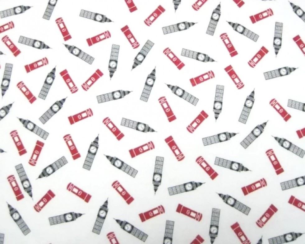 Minerva Red & White Deadstock Cotton Poplin Dressmaking Fabric per metre - 135cm / 53" Wide