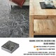 image 6 of NOVECRAFTO Black Self Adhesive Vinyl Floor Tiles - 12”x24” (30.48x60.96cm) - Large Peel & Stick Waterproof Marble Effect Flooring - Pack of Tiles Black | 3.71 sqm