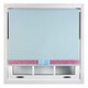 image 1 of FURNISHED Blackout Roller Blind with Pink Glitter Trim and Duck Egg Bow Trimmable Window Shade | Blue | Duck Egg Blue | (W) 180cm x (L) 165cm