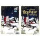 image 3 of Bear With Snowman 3D Holographic Nephew Christmas Card