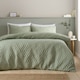 image 1 of Jacob Geo Soft Touch Duvet Cover Set | Green | Sage Green | King
