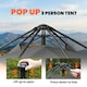 image 3 of Outsunny Double Layer Pop Up Tent with Rainfly, Portable Camping Shelter | Multi