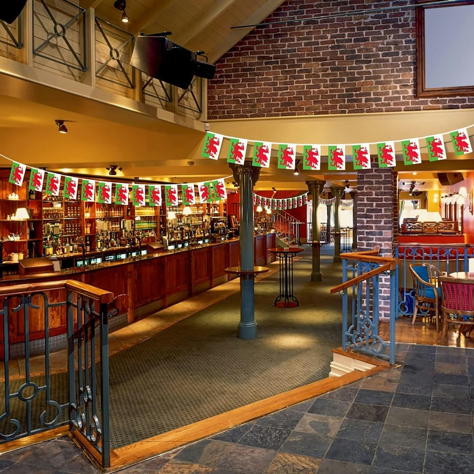 image 1 of Wales Flag Party Bunting 10m with 20 Flags
