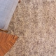 image 2 of KUKOON Beige Taupe Mottled Shaggy Living Room Area Rug 120cm x 170cm