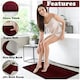 image 2 of VELVETIO Greek Bath Mat & Pedestal Mat Water Absorbent Non Slip Toilet Rugs Red | Burgundy