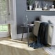 image 4 of Vida Designs Round Side Table Sofa Bedside Coffee Table, Black