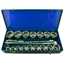 1" Drive Metric Socket And Accessory Set Kit 30mm - 80mm 6 Sided 21pc