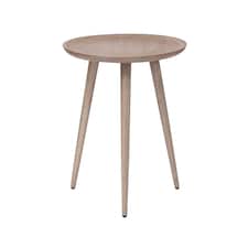 Electra Round Solid Mango Wood Side Table for Living Room Bedroom