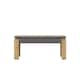 image 3 of Decorotika Manhattan Rectangular Dining Table for 6 - 80 cm H x 160 cm W x 80 cm D | Multi | Oak and Grey | 1