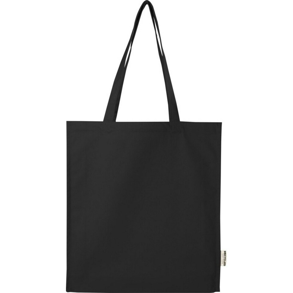 image 1 of Recycled Gusseted 14L Tote Bag - Solid Black - One Size Black