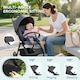 image 3 of AIYAPLAY Travel Stroller with Easy Folding, Lightweight Pushchair Grey