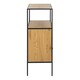 image 3 of Seaford Cabinet in Black and Oak