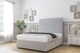 image 2 of Sloomy Manhattan Silver Plush Divan Bed With Mattress 4 Drawers With 54" Floor Standing Headboard 4'6 Double | Silver | Silver | Double | 1