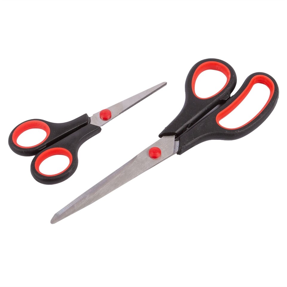 Blackspur 2pc Stainless Steel Scissors Set - Black