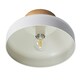 image 7 of Contemporary Scandinavian Designed Semi Flush Ceiling Light in Muted Dove Grey | Grey