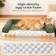 image 4 of Large Dog Pet Bed Orthopedic Washable Waterproof Corduroy Wear Resistant 93x63cm | Green | L | L