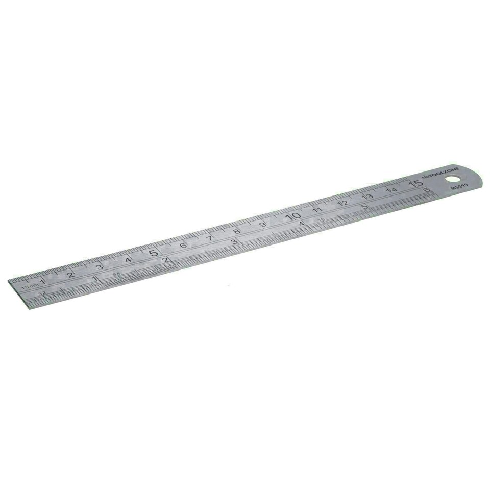 image 1 of Stainless steel ruler 6" / 150mm / straight edge / rule / measuring TE433