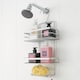 image 3 of Metaltex Viva 3-Tier Shower Caddy Bathroom Storage Rack - Silver