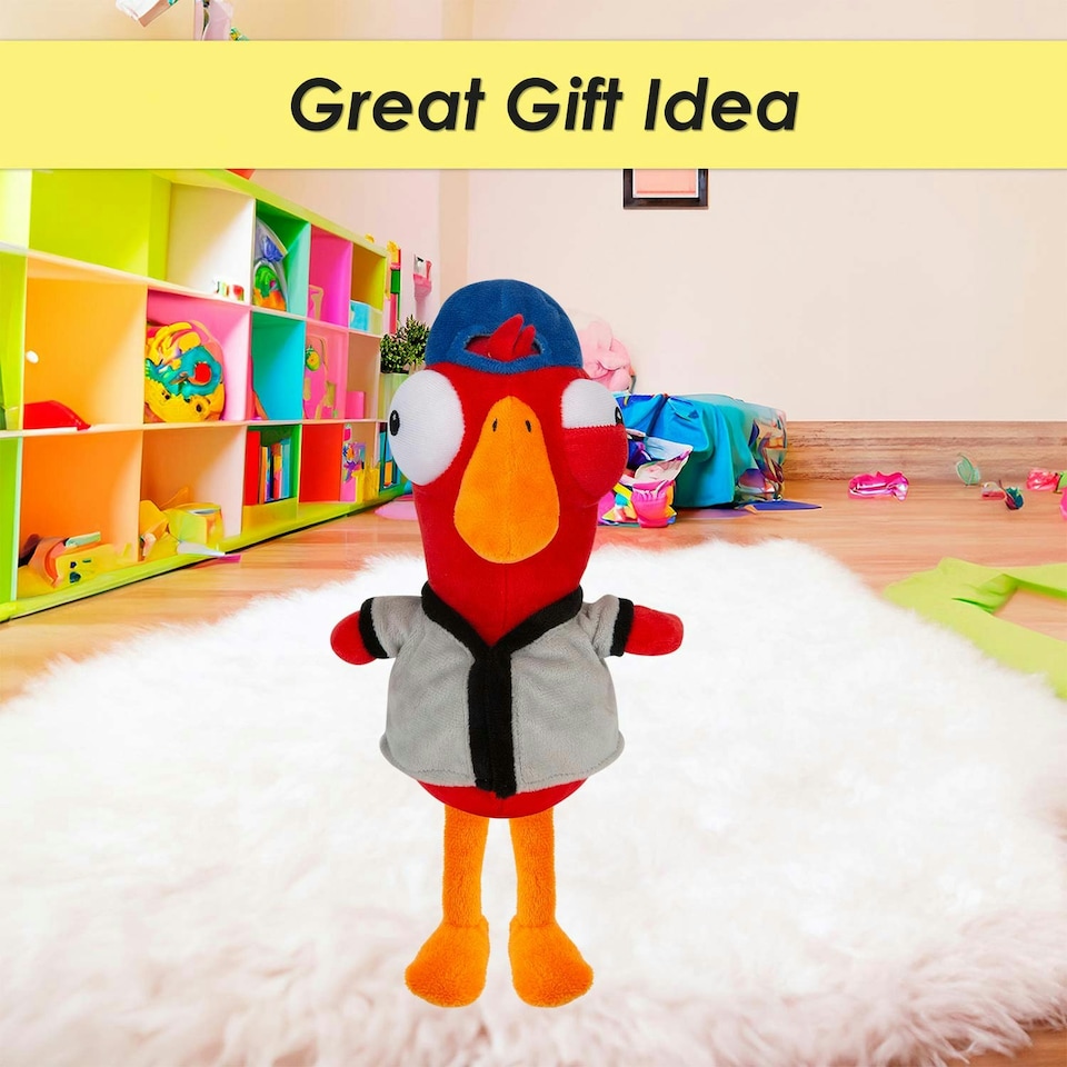 image 1 of Baseball Goose Goose Duck Soft Toy Cute Plushie Huggable Cuddly 23cm Red