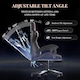 image 6 of Rattantree Ergonomic Gaming Chair Massage Lumbar Footrest Leather Swivel 150 Kg Capacity